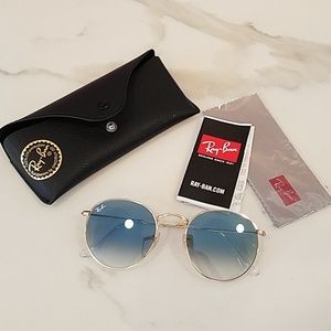 Authentic Ray-ban Round Flash Sunglasses